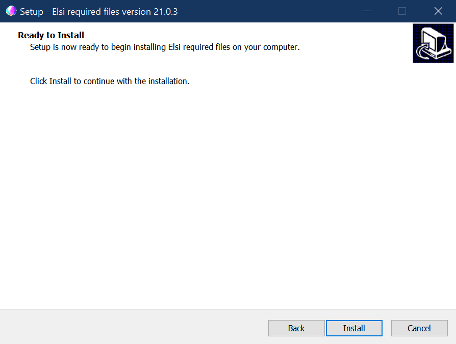 Installer steps