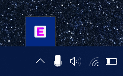System tray icons example